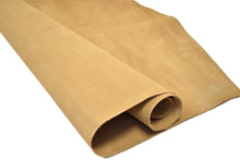 Firm Chap Suede Cowhide 4–4.5oz Tan - Buckskin Leather Co. Load image into Gallery viewer, Firm Chap Suede Cowhide 4–4.5oz Tan - Buckskin Leather Co.