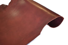 Latigo Cowhide Burgundy Single Shoulders 5 - 6oz - Buckskin Leather Co. Load image into Gallery viewer, Latigo Cowhide Burgundy Single Shoulders 5 - 6oz - Buckskin Leather Co.