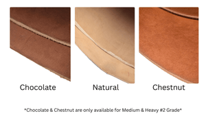 Hermann Oak® - Saddle Skirting Veg - Tan Cowhide Side - Buckskin Leather Co.