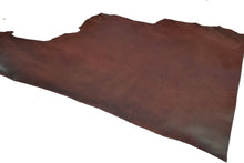 Load image into Gallery viewer, Latigo Cowhide Burgundy Single Shoulders 5 - 6oz - Buckskin Leather Co.
