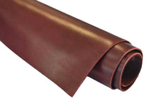 Load image into Gallery viewer, Latigo Cowhide Burgundy Single Shoulders 5 - 6oz - Buckskin Leather Co.
