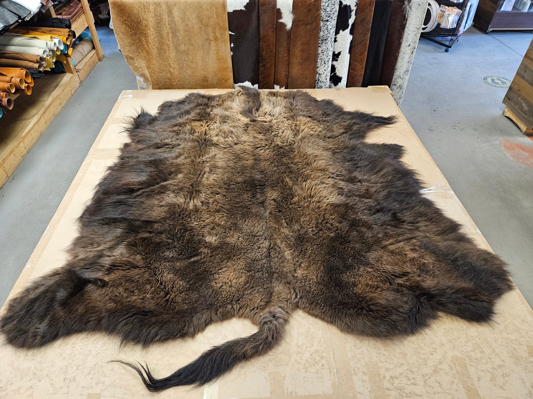 Boar Skin Robe North American Bison Robe – Buckskin Leather Co.
